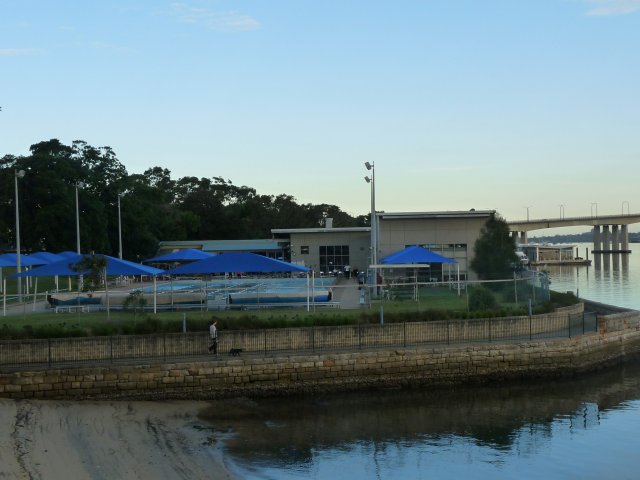 Sans Souci Olympic Swimming Pool with site of old Sans Souci Baths in foreground